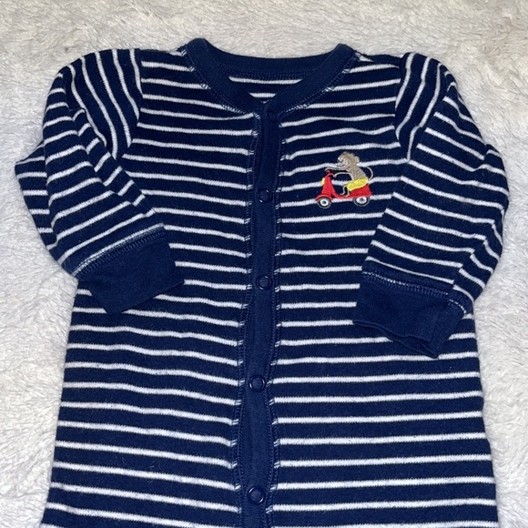 2 for $10) carters monkey footie/ sleeper 🙈 - Picture 3 of 6